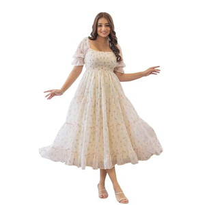 Women’s Georgette Dress Western One Piece Dress for Women Short & Long Casual Summer Dresses for Beach & Stylish Party Gown fors Women
